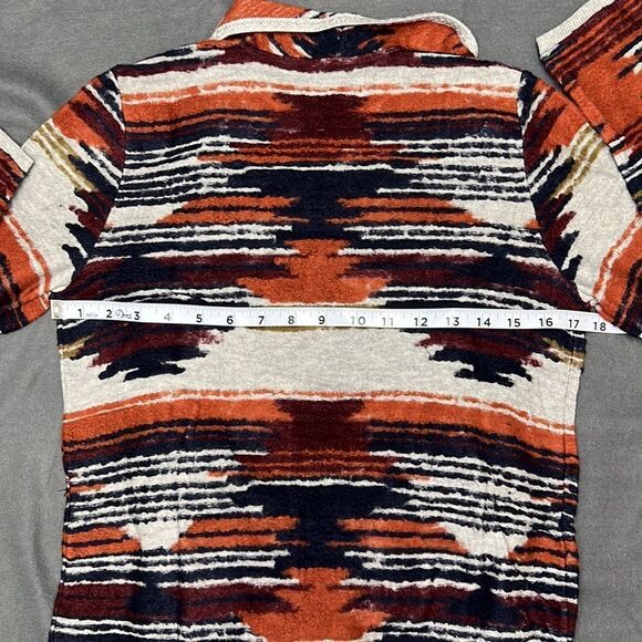 Lucky Brand Women’s Aztec Print Drape Wrap Cardigan Size Small - Picture 8 of 10